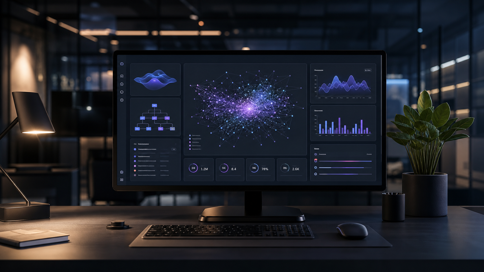 Custom AI software dashboard