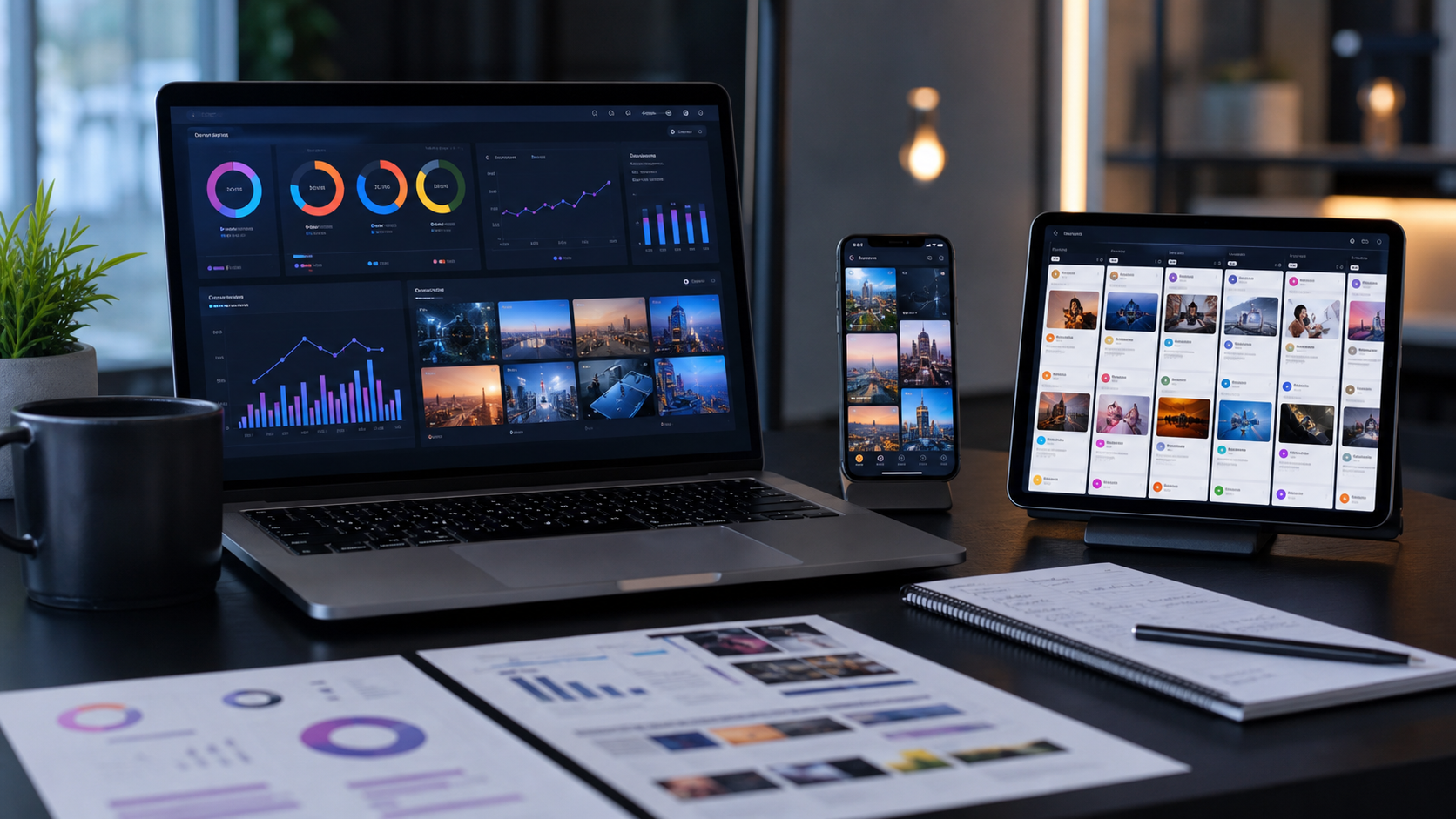 Social media marketing dashboard